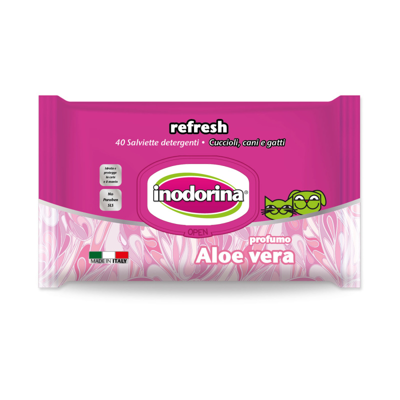 Ubrousky INODORINA Aloe Vera 40 ks