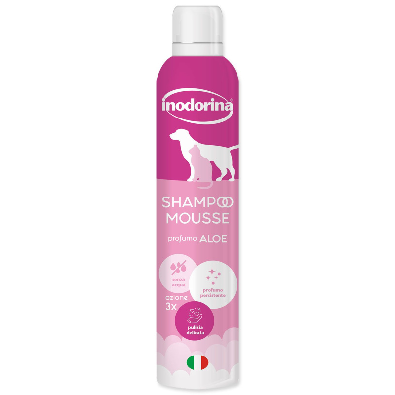 Šampon INODORINA suchá pěna Aloe Vera 300 ml