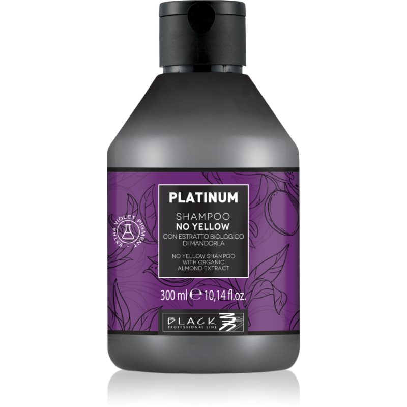 Black Professional Line Line Platinum No Yellow Shampoo bezsulfátový šampon neutralizující žluté tóny 300 ml