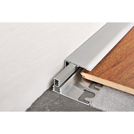 Lišta distanční Progress Profile Terminal Pin silver, hliník elox, délka 270 cm, výška hrany 11 mm, PINTPCAA09