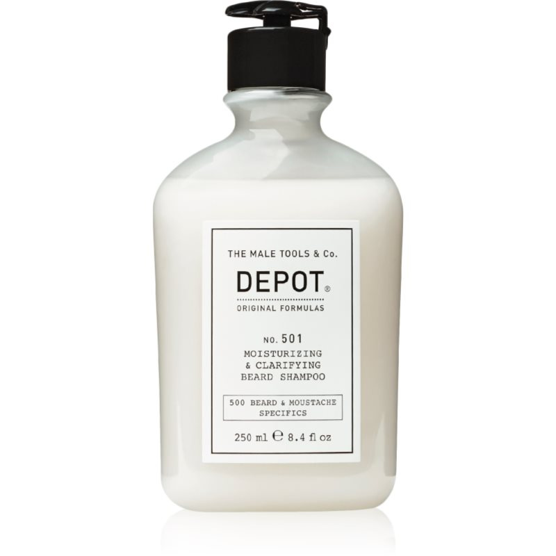 DEPOT 500 BEARD & MOUSTACHE SPECIFICS NO. 501 MOISTURIZING & CLARIFYING BEARD SHAMPOO hydratační šampon na vousy 250 ml