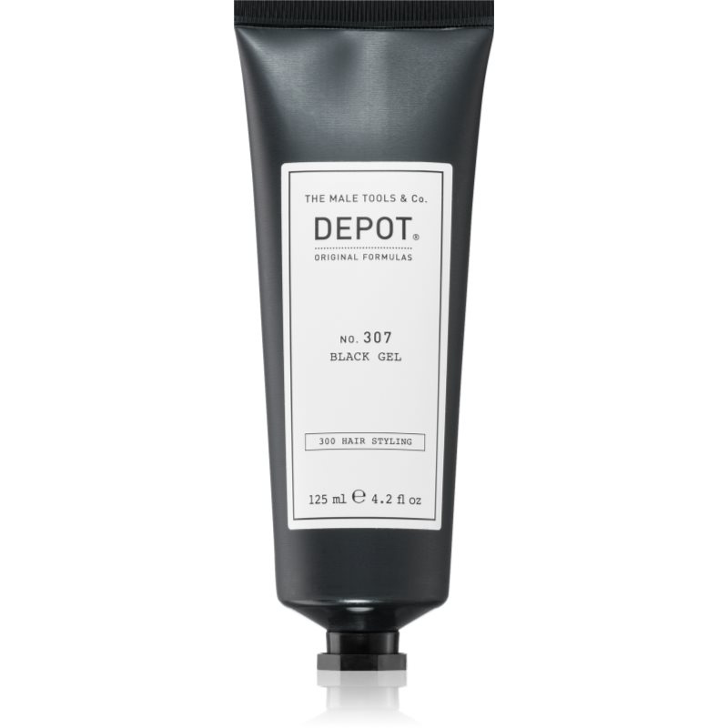 Depot 300 Hair Styling NO. 307 BLACK GEL stylingový gel pro tmavé vlasy 125 ml