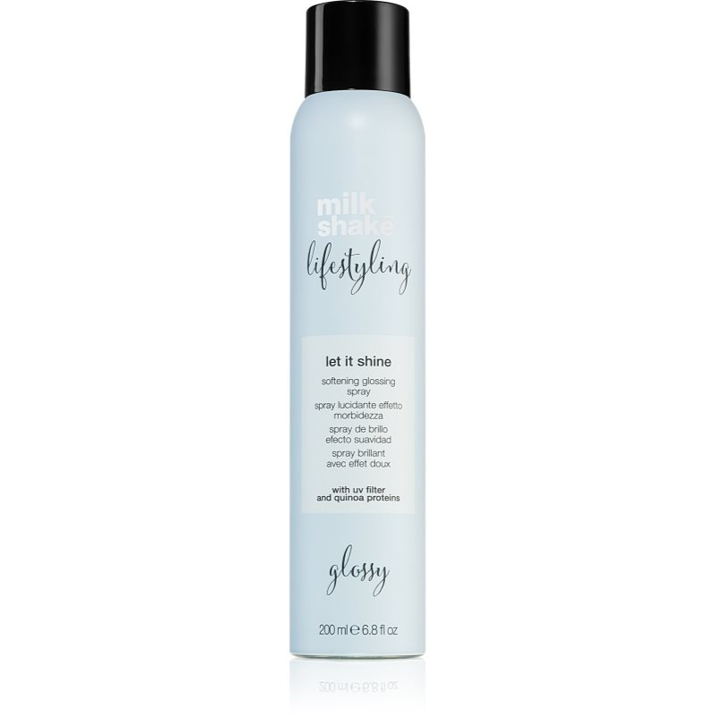 Milk Shake Lifestyling Let it shine ochranný sprej pro lesk a hebkost vlasů 200 ml