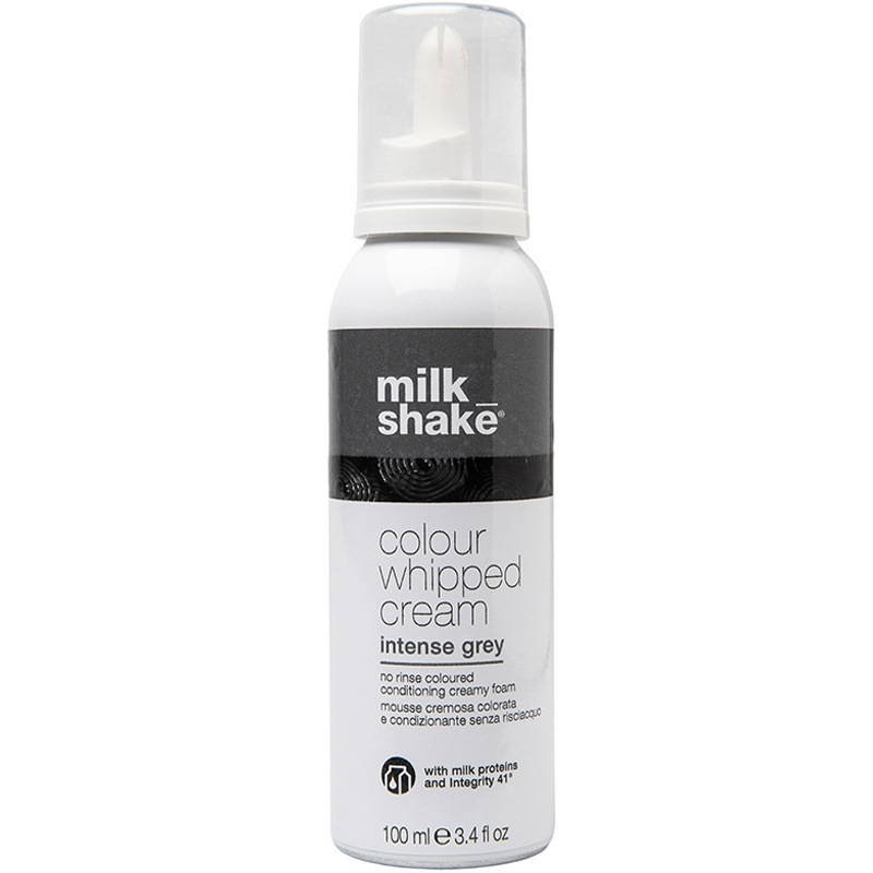 Milk Shake Colour Whipped Cream tónovací pěna pro všechny typy vlasů Intense gray 100 ml