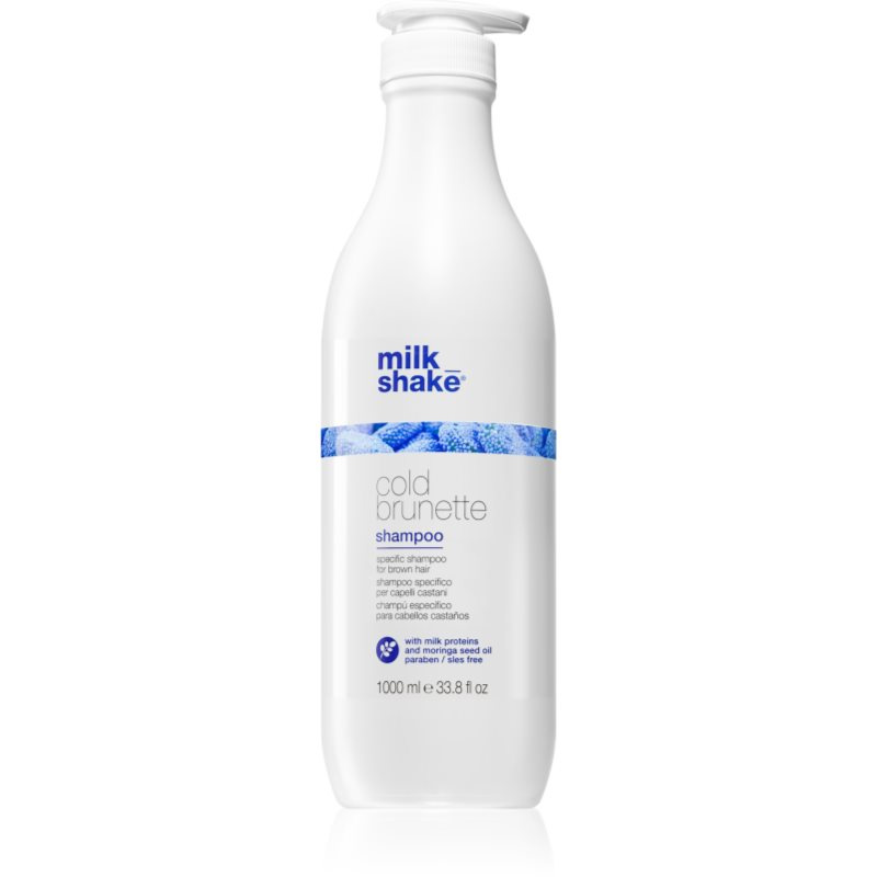 milk_shake Cold Brunette Shampoo šampon neutralizující žluté tóny pro hnědé odstíny vlasů 1000 ml