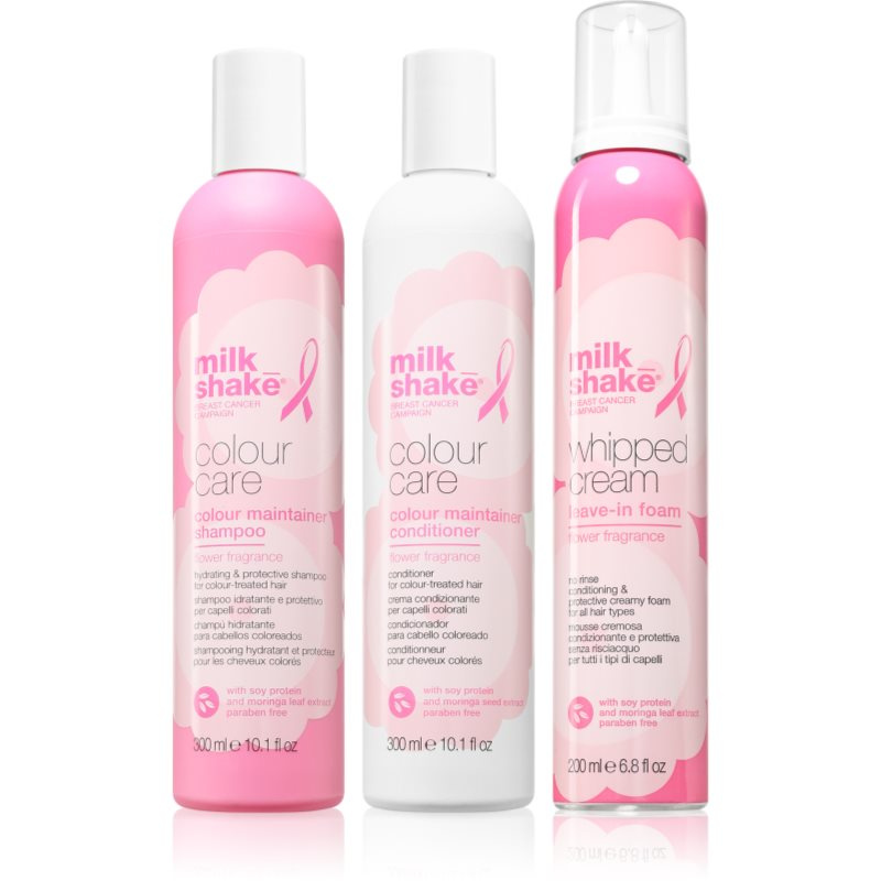 Milk Shake Colour Care Flower Fragrance Go Pink Threepack sada pro barvené vlasy