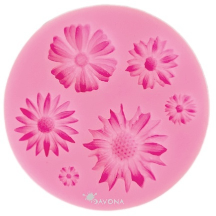 Silikonová forma na odlévání - květy