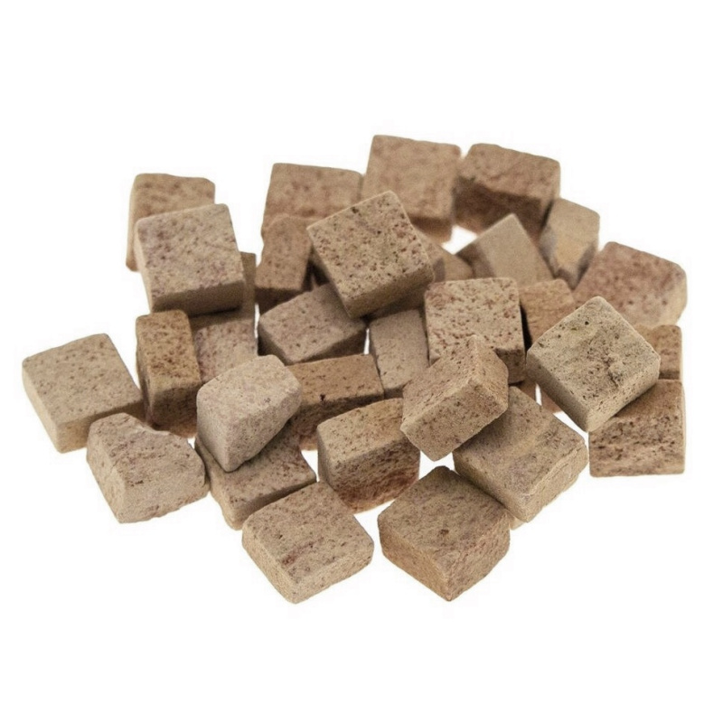 Kamínky mozaika přírodní 0,8cm (100ks) - světle oranžová