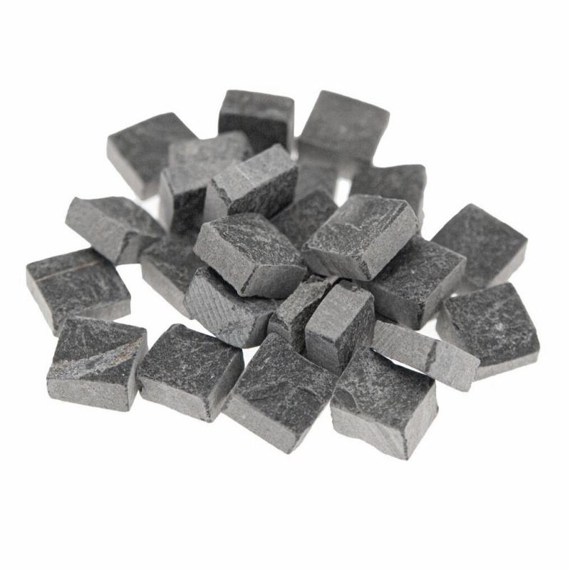 Kamínky mozaika přírodní 0,8cm (100ks) - černá