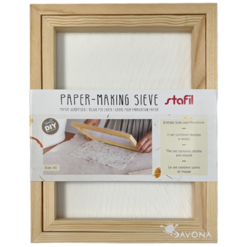 Síto v rámu na výrobu papíru A5