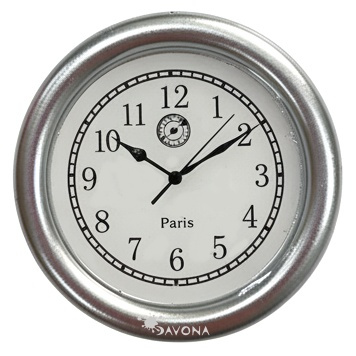 Kovová miniatura hodiny (1ks)