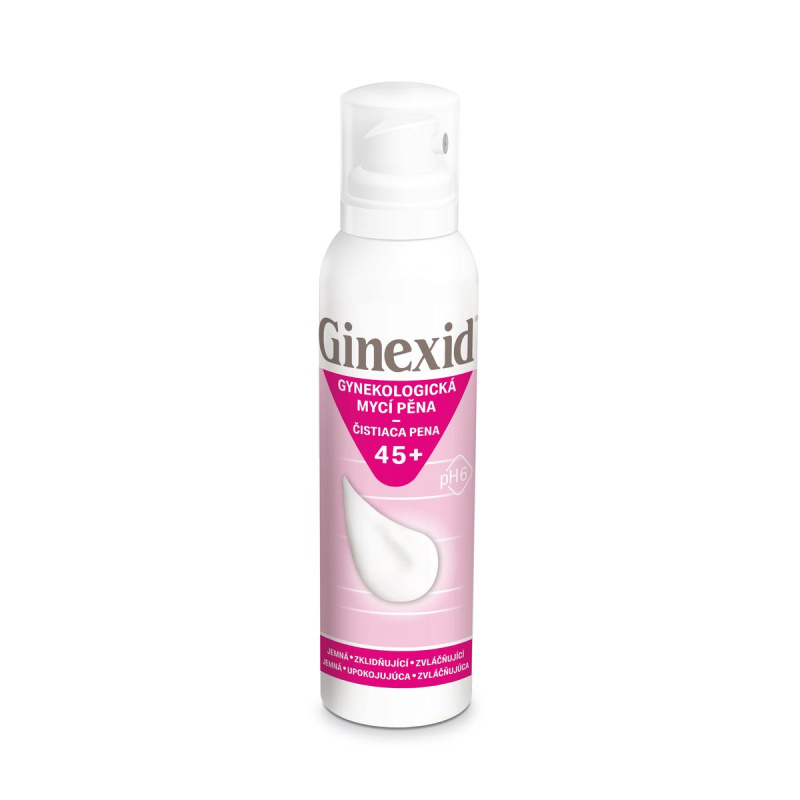 GINEXID gynekologická mycí pěna 45+, 150 ml