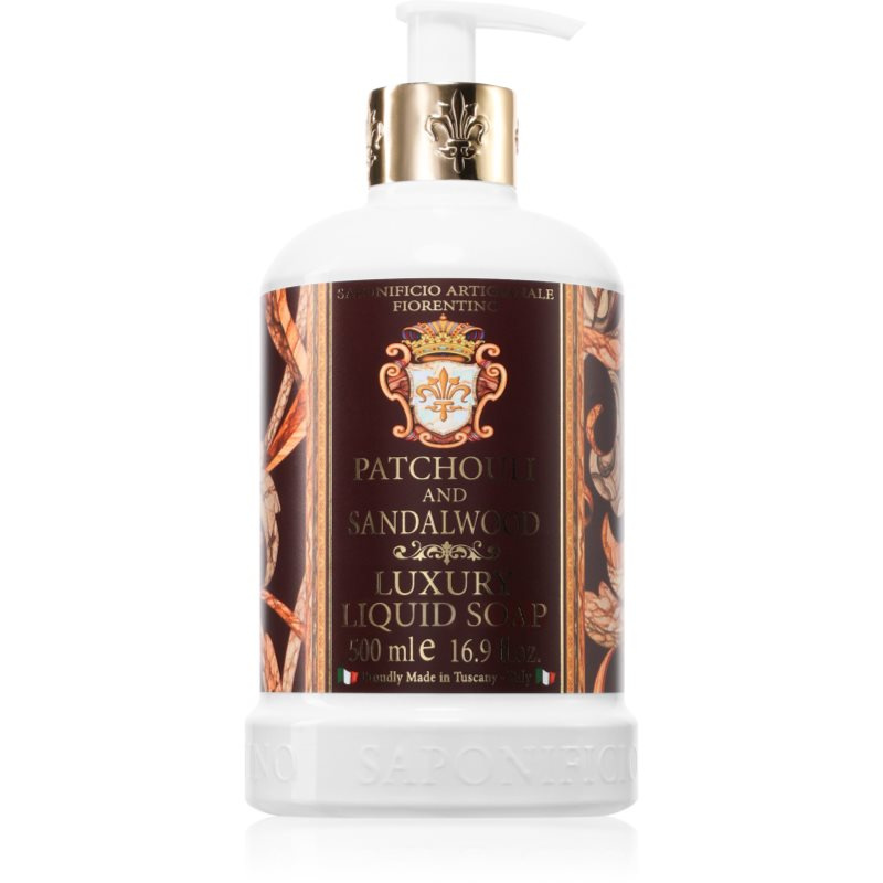 Saponificio Artigianale Fiorentino Patchouli and Sandalwood přírodní tekuté mýdlo na ruce 500 ml
