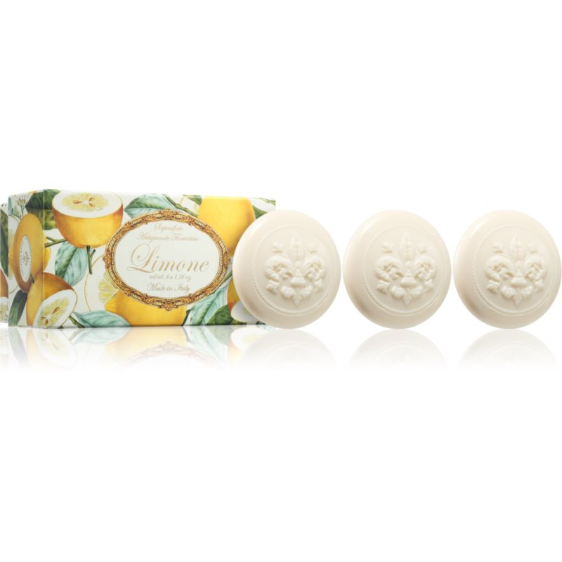 Saponificio Artigianale Fiorentino Lemon Set sada tuhých mýdel 6x50 g