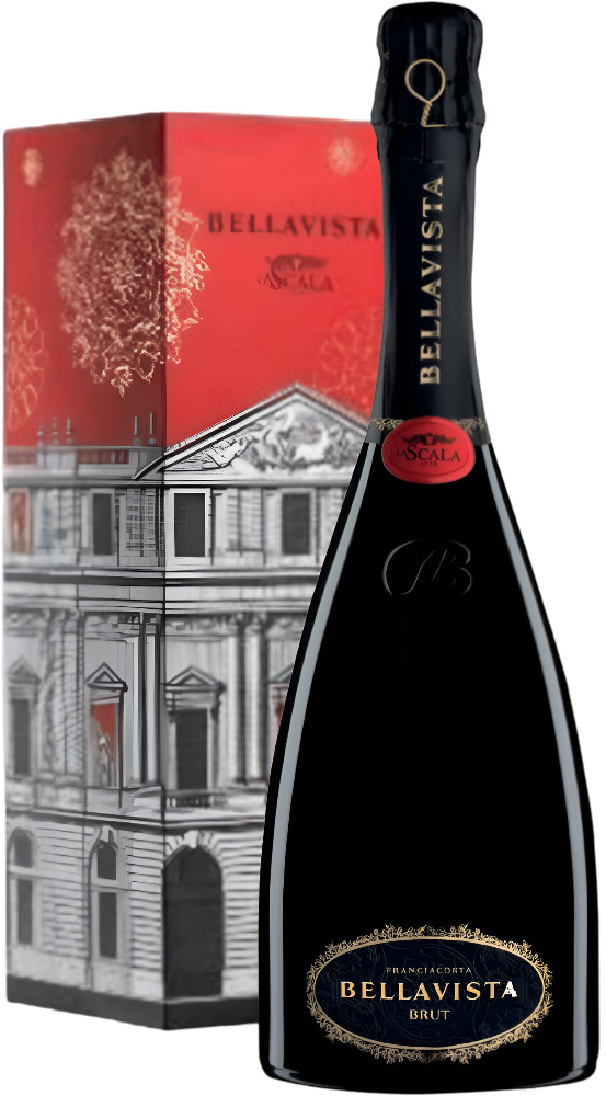 Contadi Castaldi Bellavista Franciacorta Brut Teatro Scala DOCG 2021 + Dárkové balení