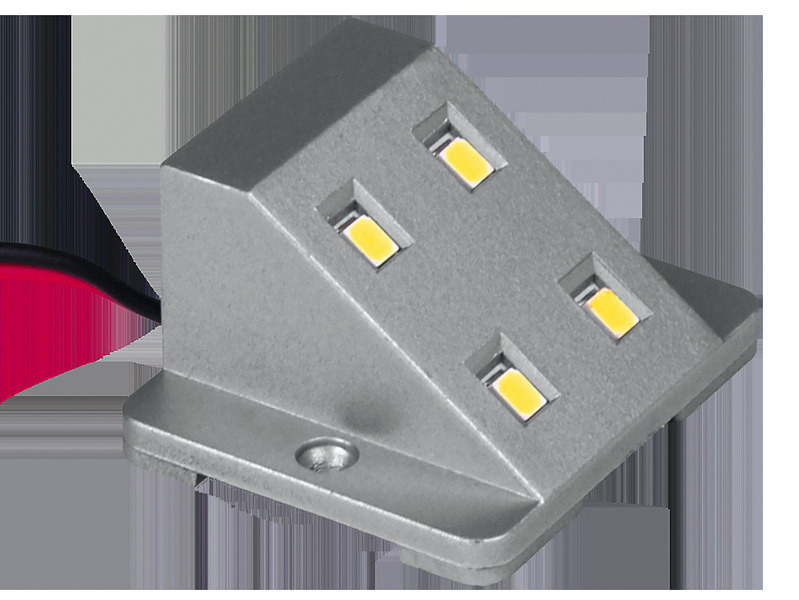LED světlo do skříně 12V/0,8W stříbrné s magnetickým spínačem