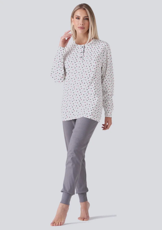 Dámské pyžamo Karelpiu KF7041 3xl Starorůžová