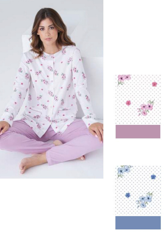 Dámské pyžamo Karelpiu KC8015 Purple L