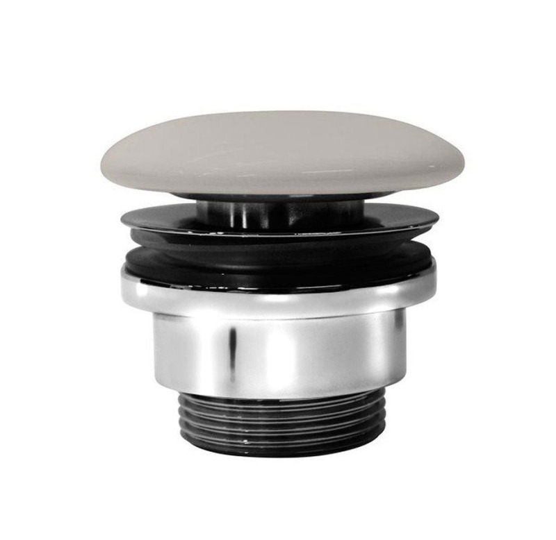 GSI umyvadlová výpust 5/4“, neuzavíratelná, keramická zátka, 5-65, creta mat PVC08