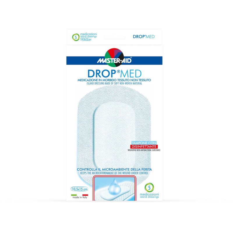 DROP MED Rychloobvaz sterilní antiseptický10.5x15cm 5 kusů