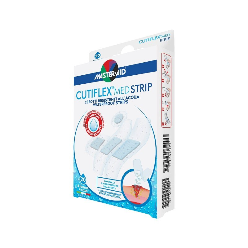 MASTER AID Cutiflex med náplasti do vody 4 velikosti 20ks