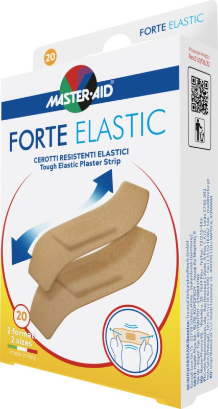 MASTER AID Forte elastic elastické voděodolné náplasti 2vel 20ks