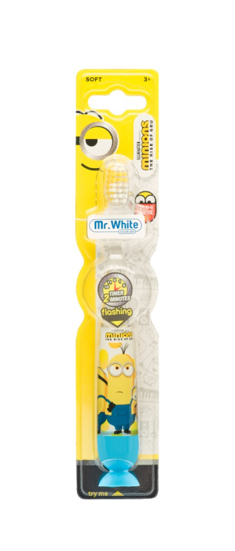 Minions Flashing Toothbrush bateriový dětský zubní kartáček soft 3y+