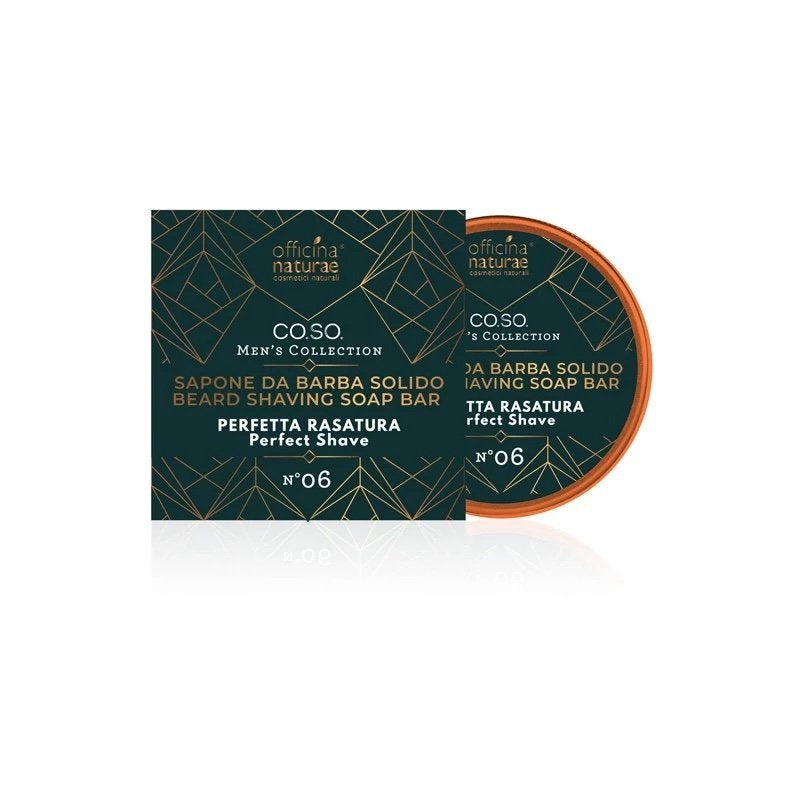 Officina Naturae Pánské tuhé mýdlo na holení vousů N°06 - jemná dřevitá a kořeněná vůně, 50 g
