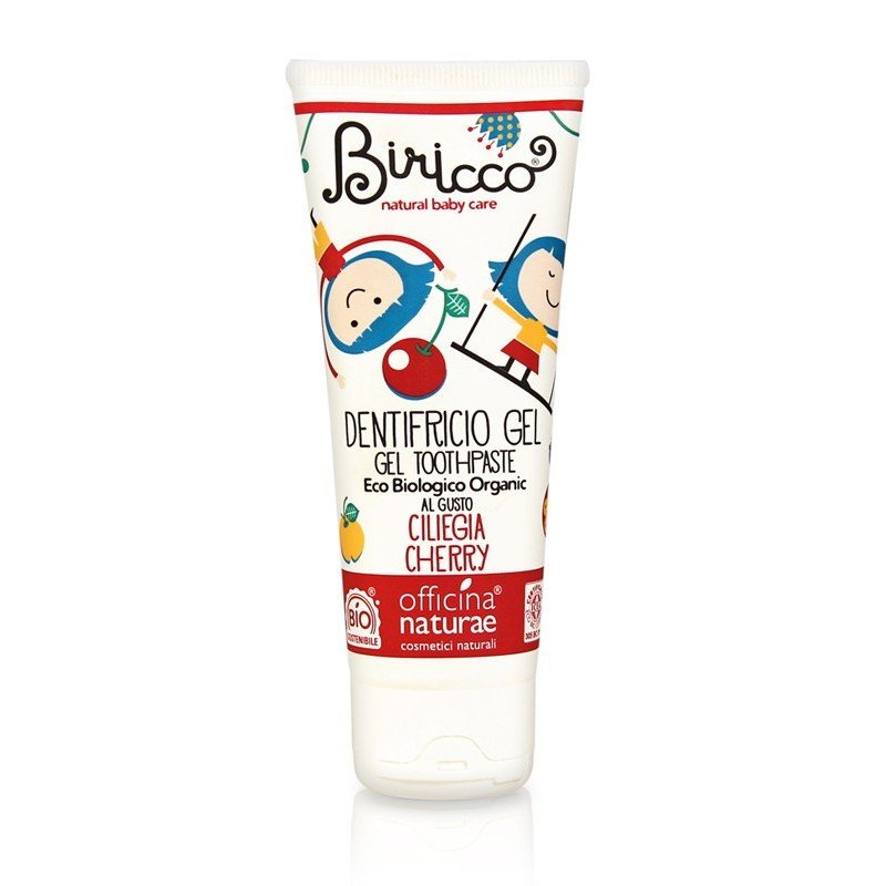 Officina Naturae Dětská zubní pasta - třešeň BIO - bez fluoridu, 75 ml
