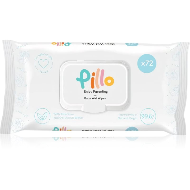 Pillo Baby Wet Wipes vlhčené ubrousky pro děti 72 ks