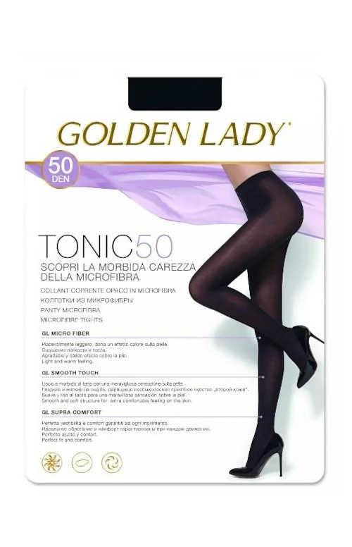 Dámské punčochové kalhoty Golden Lady Tonic 50 den marrone scuro/odc.hnědá 5-XL