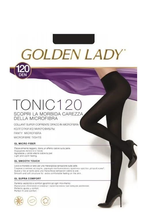 Dámské punčochové kalhoty Golden Lady Tonic 120 den nero/černá 5-XL