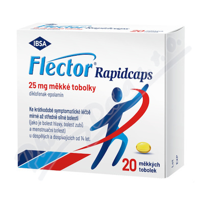 FLECTOR Rapidcaps 25mg 20 tobolek