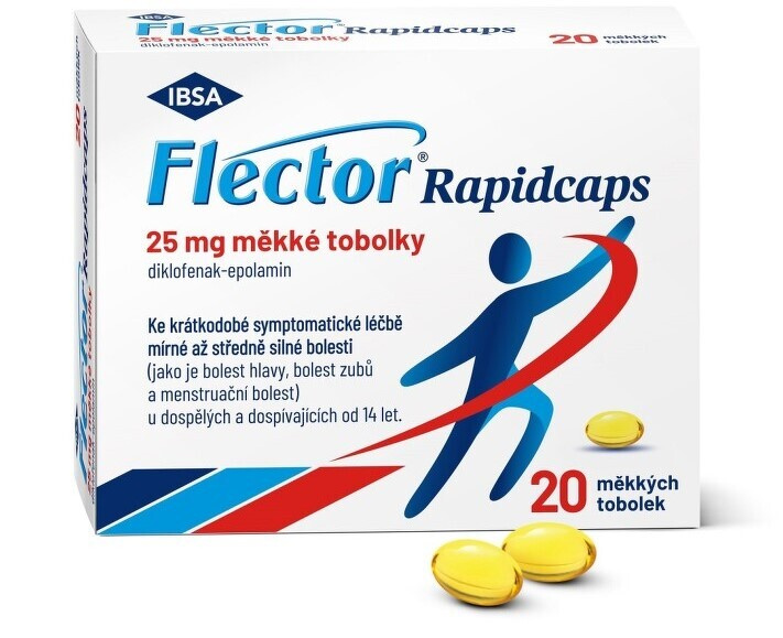 FLECTOR Rapidcaps 25mg 20 tobolek