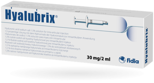 Hyalubrix injekce 1x2ml/30mg viskoelastický roztok