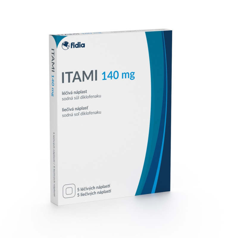 ITAMI 140 mg léčivá náplast 5 ks