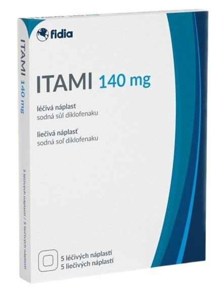 ITAMI 140 mg léčivá náplast 5 ks