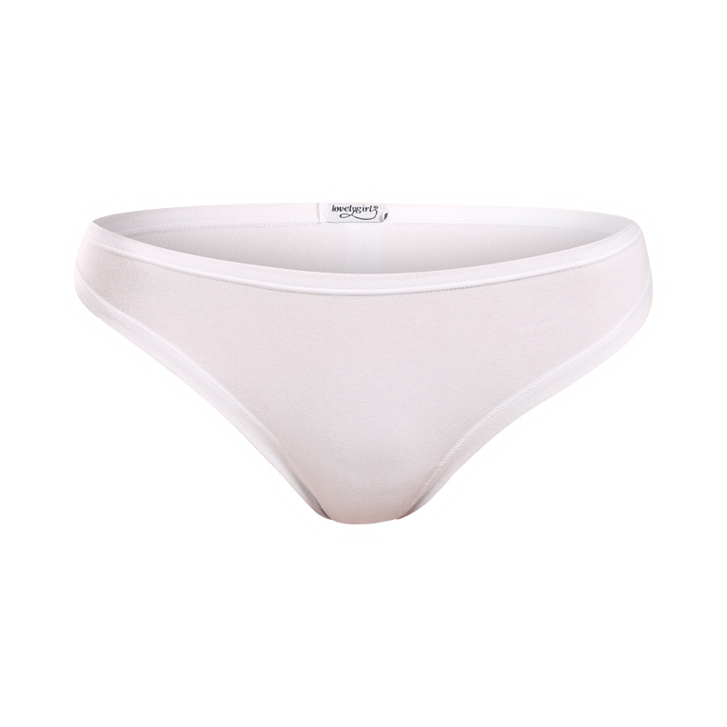 Bavlněná tanga Lovelygirl 1658 Barva: Bílá, Velikost: XL