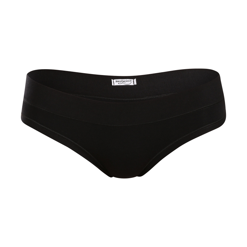 Bavlněná tanga Lovelygirl 3678 Barva: Černá, Velikost: M