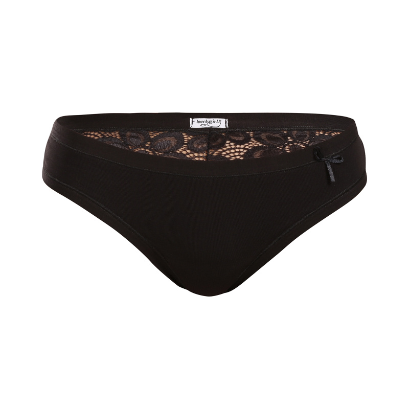 Dámská tanga Lovelygirl 5715 Barva: Černá, Velikost: S