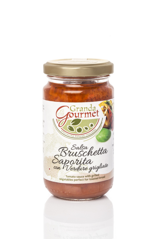Granda Tradizioni Pikantní salsa s grilovanou zeleninou - Salsa Bruschetta Saporita 180g