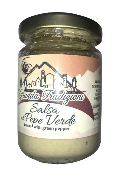 Granda Tradizioni Omáčka se zeleným pepřem - Salsa Pepe Verde 130g