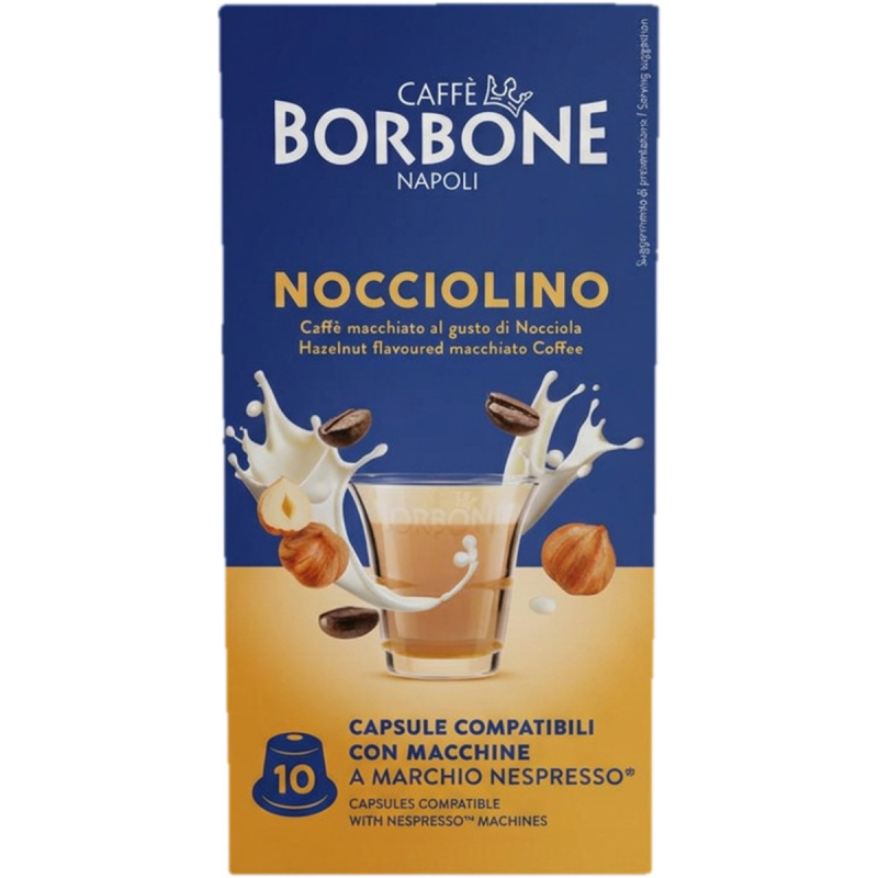 Borbone Nocciolino Nespresso kávové kapsle, oříškové cappuccino