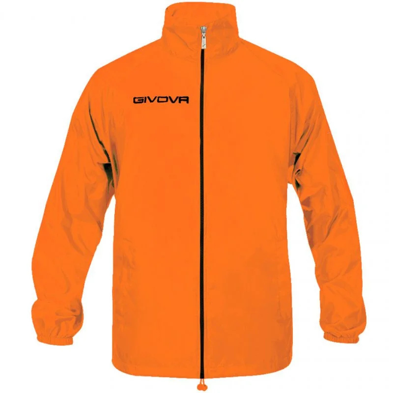 Unisex bunda do deště Basico Fluo RJ001 0028 oranžová - Givova 2XL