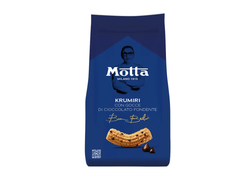 Motta Sušenky Krumiri s kousky čokolády (con Gocce di Cioccolato Fondente) 290g