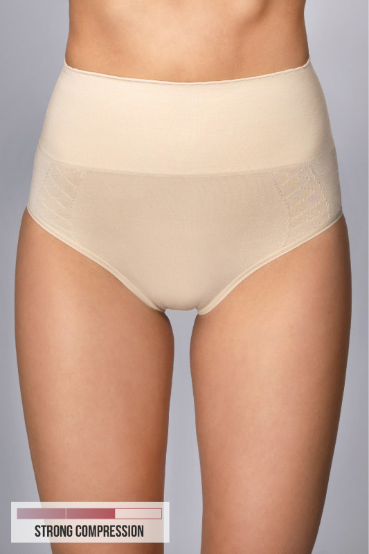 Kalhotky stahovací s vysokým pasem bezešvé Slip Bodyeffect Oro BARVA: Tělová, Velikost: M/L