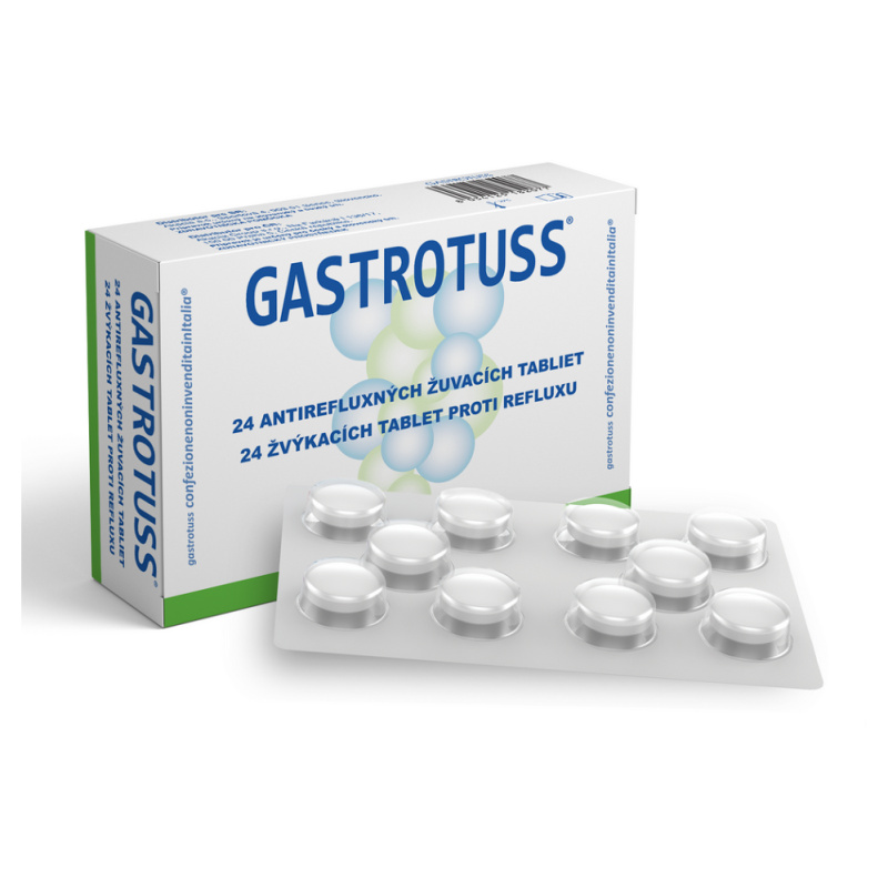 GASTROTUSS žvýkací tablety proti refluxu 24ks