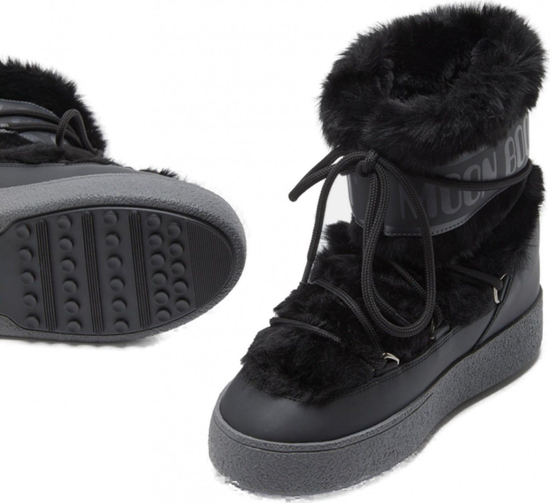 Dámské boty MOON BOOT Ltrack Faux Fur černé Velikost: 42