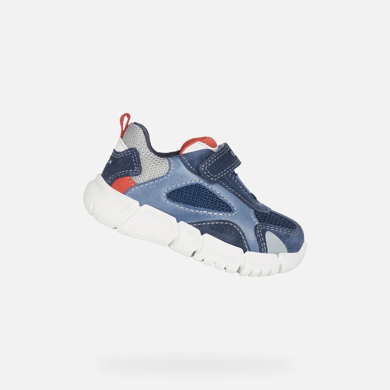 Tmavě modré chlapecké tenisky Geox Flexyper - Kluci