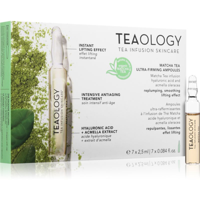 Teaology Matcha Tea Ultra-Firming Ampoules ampule pro hydrataci a vypnutí pokožky 7x2.5 ml